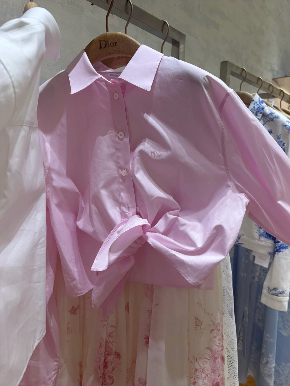 Dioriviera Tied Cropped Blouse
